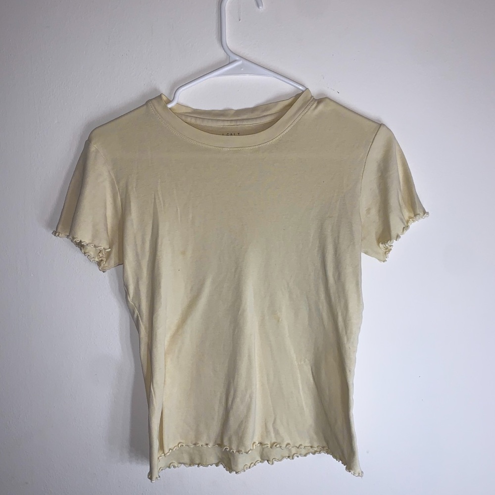 Brandy Melville Pastel Yellow Top